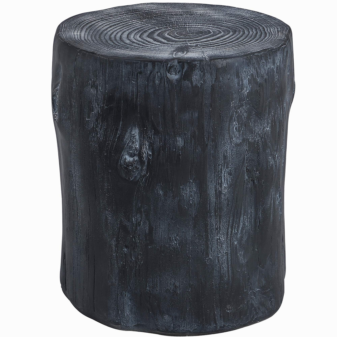 FirsTime & Co. White Arbor Log Table American Designed black 15 inches (70231) - Diamond Home USA