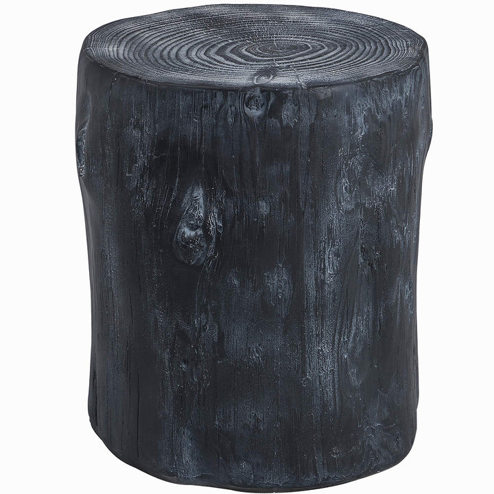 FirsTime & Co. White Arbor Log Table American Designed black 15 inches (70231) - Diamond Home USA