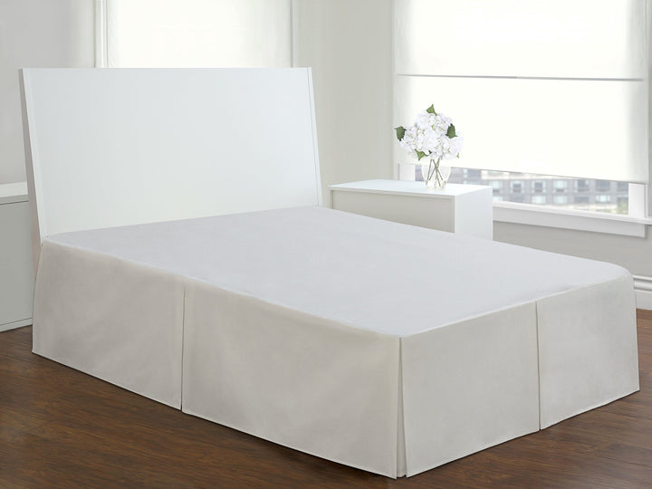 Fresh Ideas Bedding Tailored Bedskirt Classic 14” Drop Length Pleated Styling -