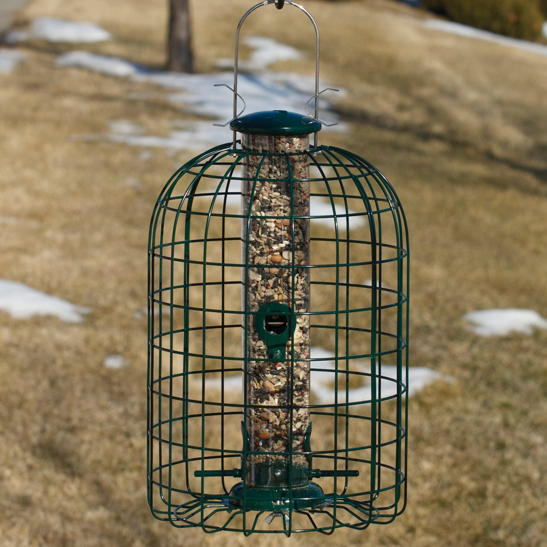 Audubon Squirrel Proof Caged Tube Type Bird Feeder Model NATUBE3 - Diamond Home USA