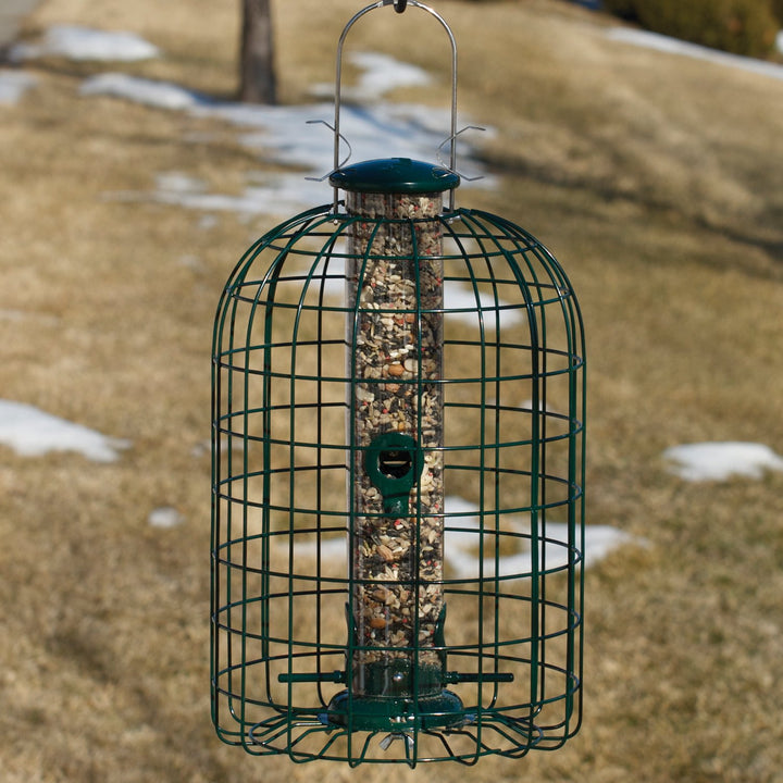 Audubon Squirrel Proof Caged Tube Type Bird Feeder Model NATUBE3 - Diamond Home USA