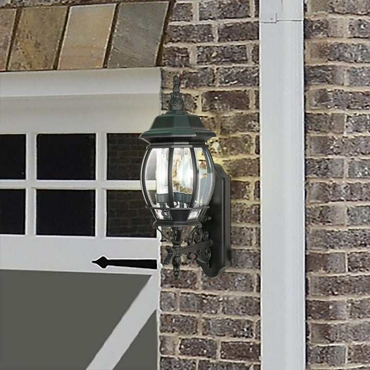 Nuvo 60/890 Three Light Outdoor Wall Mount Black - Diamond Home USA