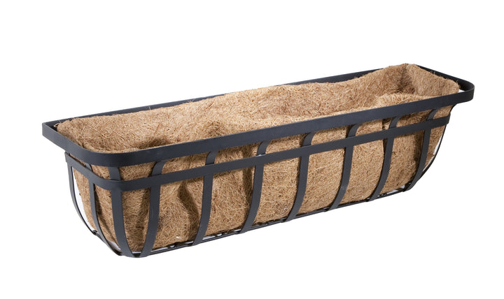 Panacea Products Flat Iron Series 30-inch (30") Window/Deck Planter Black