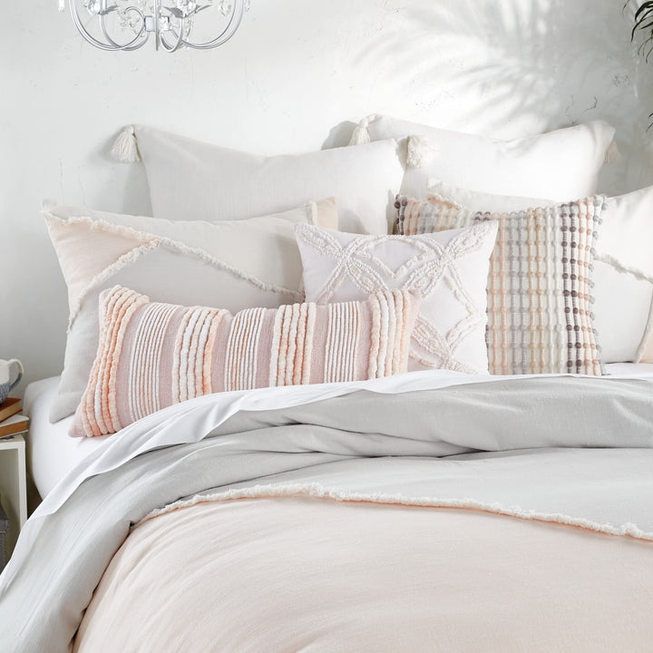 Space-Dyed Tufted Decorative Pillow Blush Single - Diamond Home USA