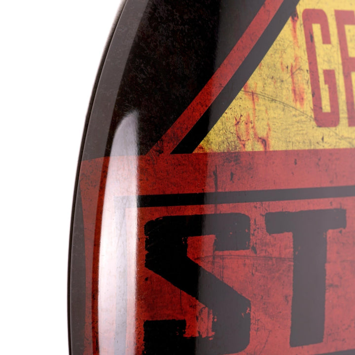 Genuine Stolen Parts Dome Metal Sign 15.5" 15.75" H X L 2.25" D Yellow - Diamond Home USA