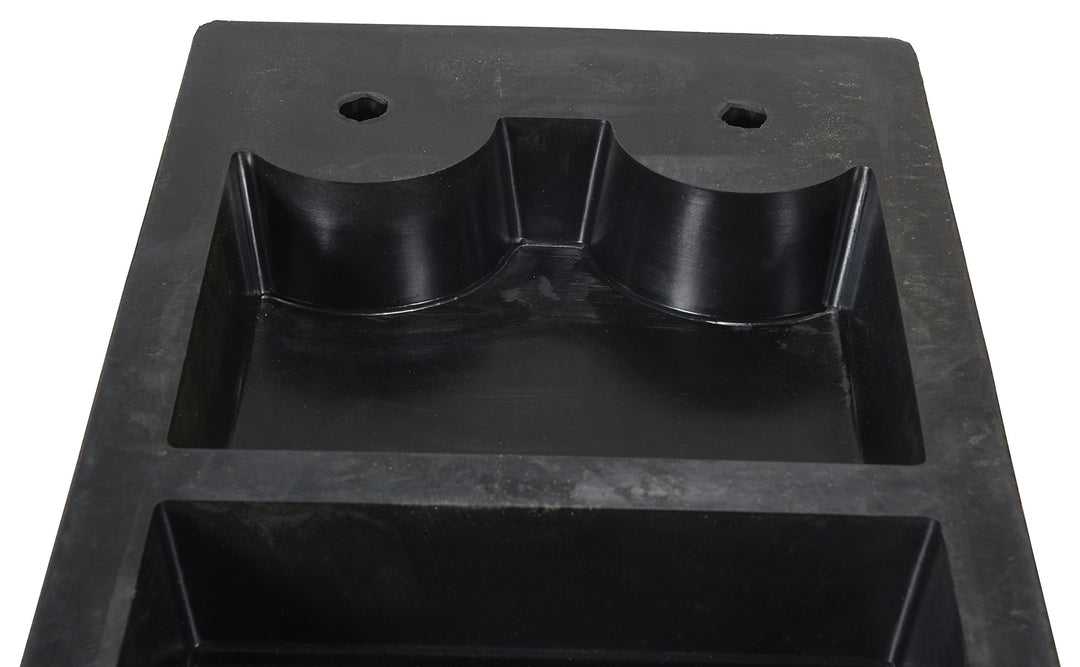 Vestil B-1224-3 Rubber Molded ock Bumper Rectangular 12" Height 24" Width 3" - Diamond Home USA