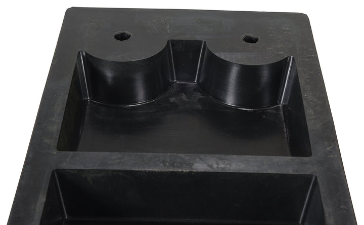 Vestil B-1224-3 Rubber Molded ock Bumper Rectangular 12" Height 24" Width 3" - Diamond Home USA