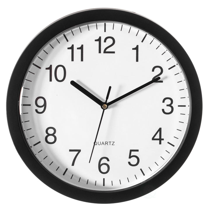 Black Wall Mounted Clock With Door For Storage Secret Interior Compartment