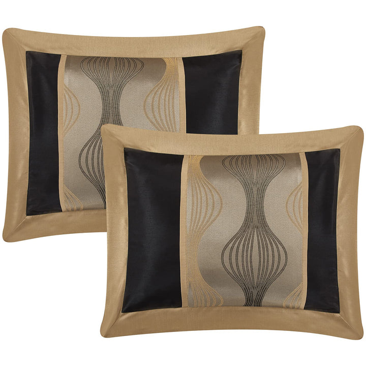 7 Piece n Color Geometric Comforter Cal California Set