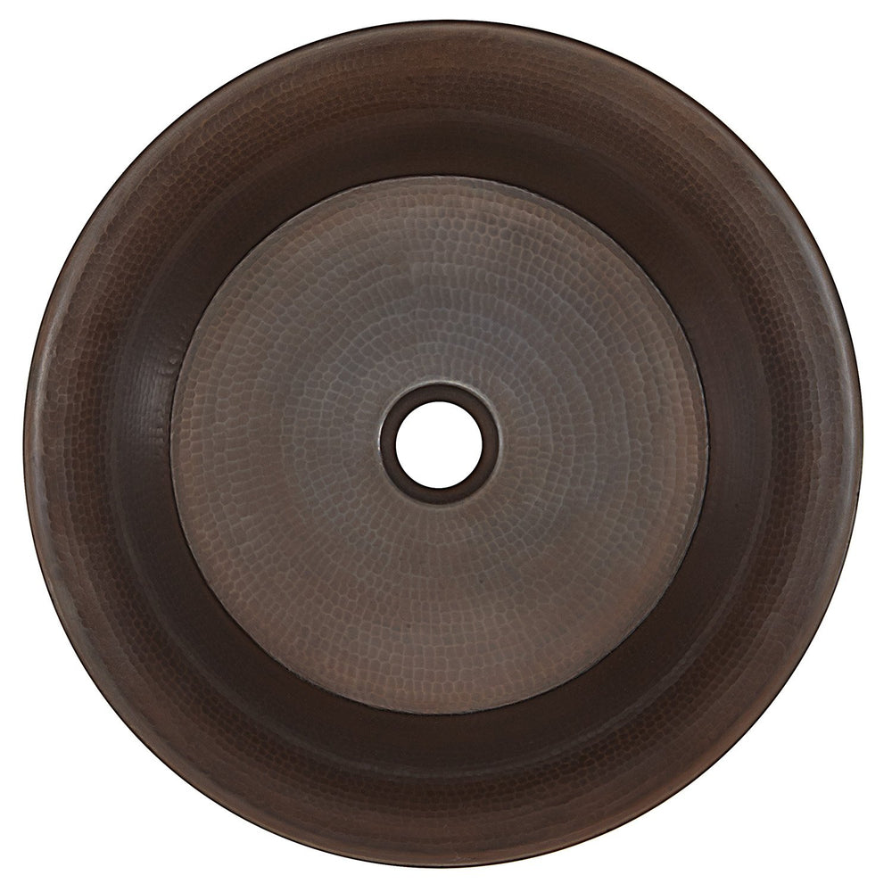 Sinkology SB303-16AG Copernicus Handmade Vessel Pure Solid 16" Aged Copper - Diamond Home USA