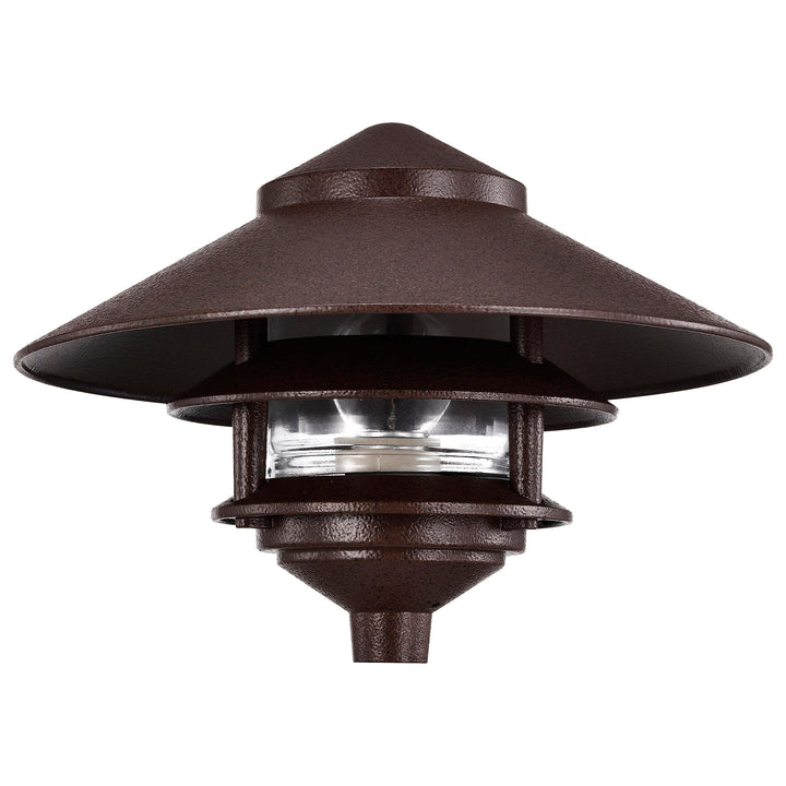 NUVO SF76/635 One 2 Louver Hood Outdoor Pagoda Landscape Pathway Light 2