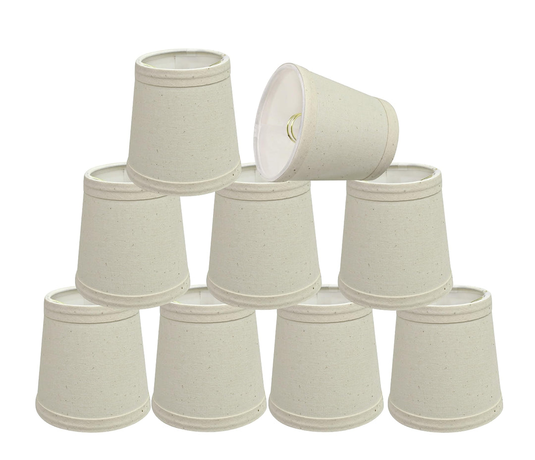 Aspen Creative 32714-9 Small Hardback Empire Shape Chandelier Clip-On Lamp Shade