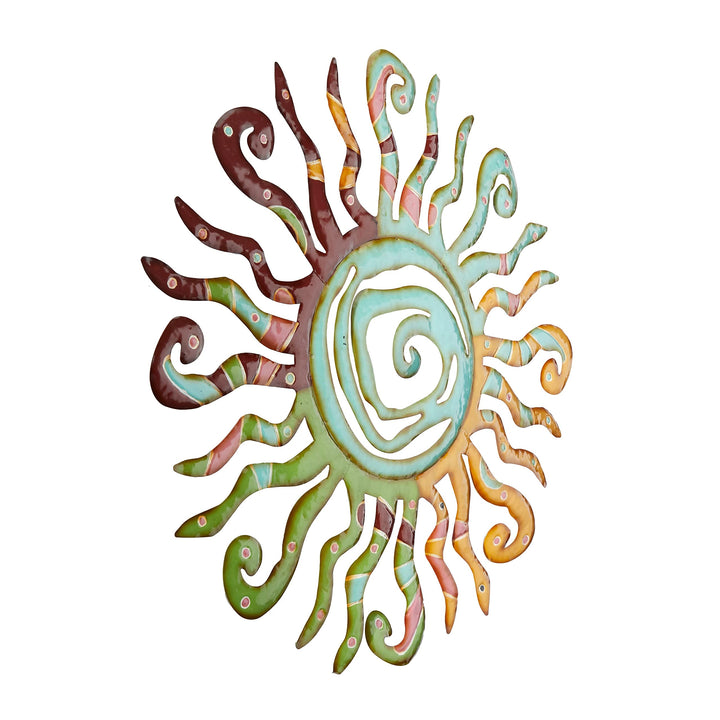 Multi Metal Traditional Sun Wall Color Multicolor Medium - Diamond Home USA