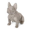 Christopher Knight Home Susan Outdoor French Bulldog Garden Statue Rustic Rustic White + Green