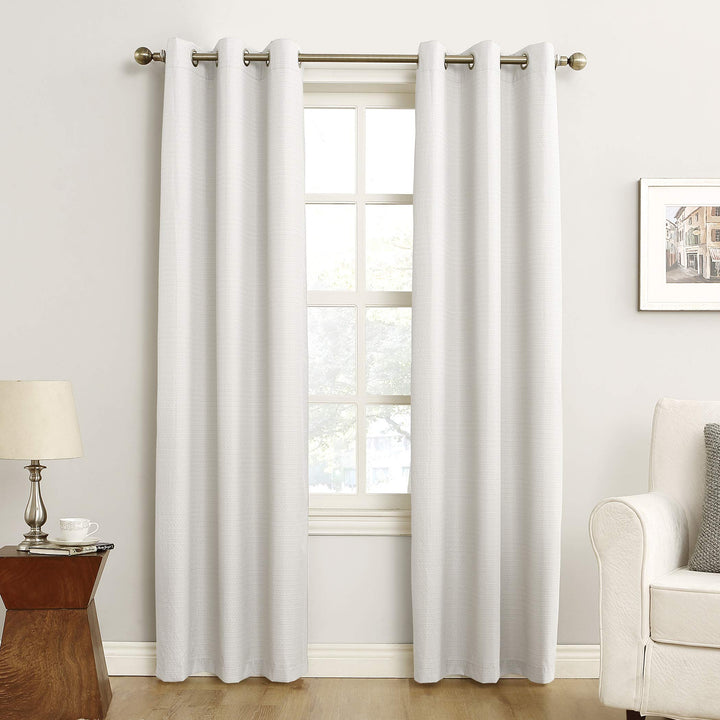 Sun Zero Cooper Thermal Insulated Energy Efficient Grommet Curtain Panel 40" x 40x95 - White