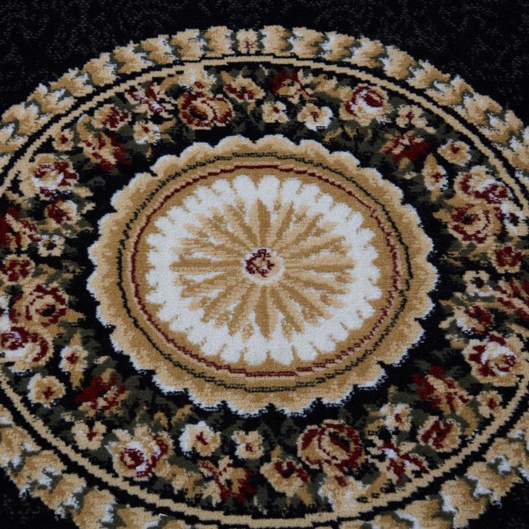 Home Dynamix Optimum Athens Area Rug 7'10" Round Updated Oriental Medallion - Diamond Home USA