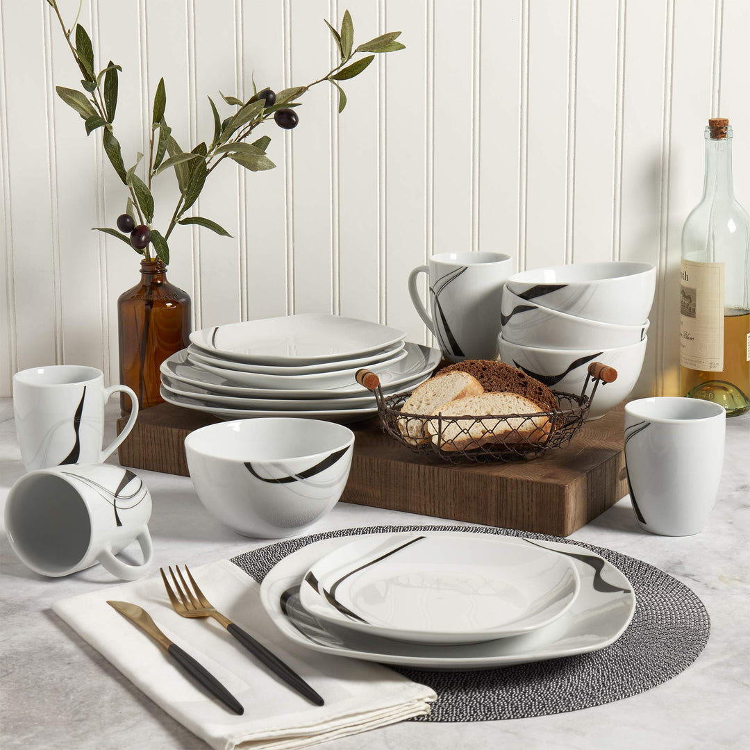 Carnival 16 Piece Dinnerware Set - Diamond Home USA
