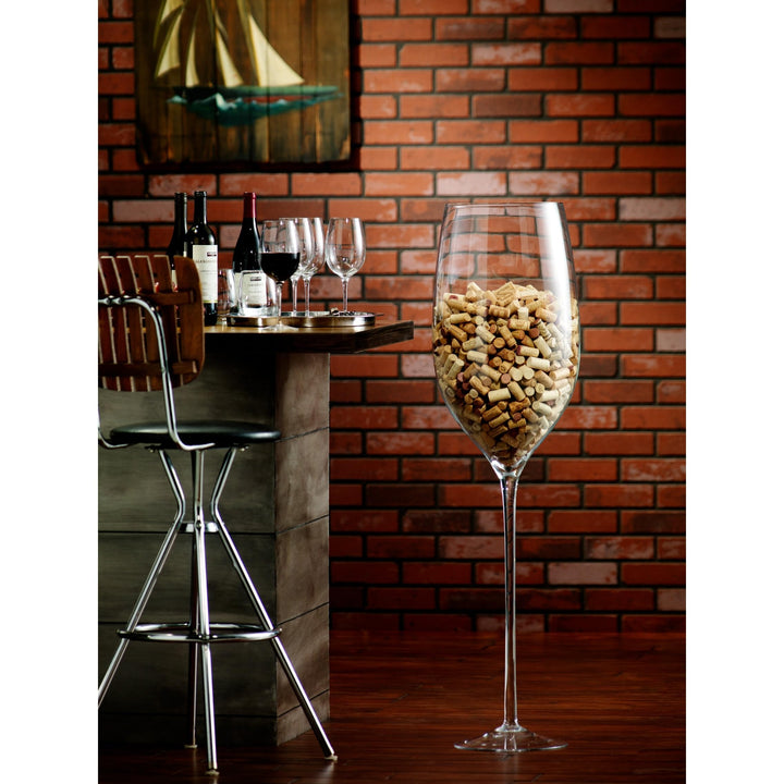 Knight Giant Wine Glass 47.25" Clear Handmade