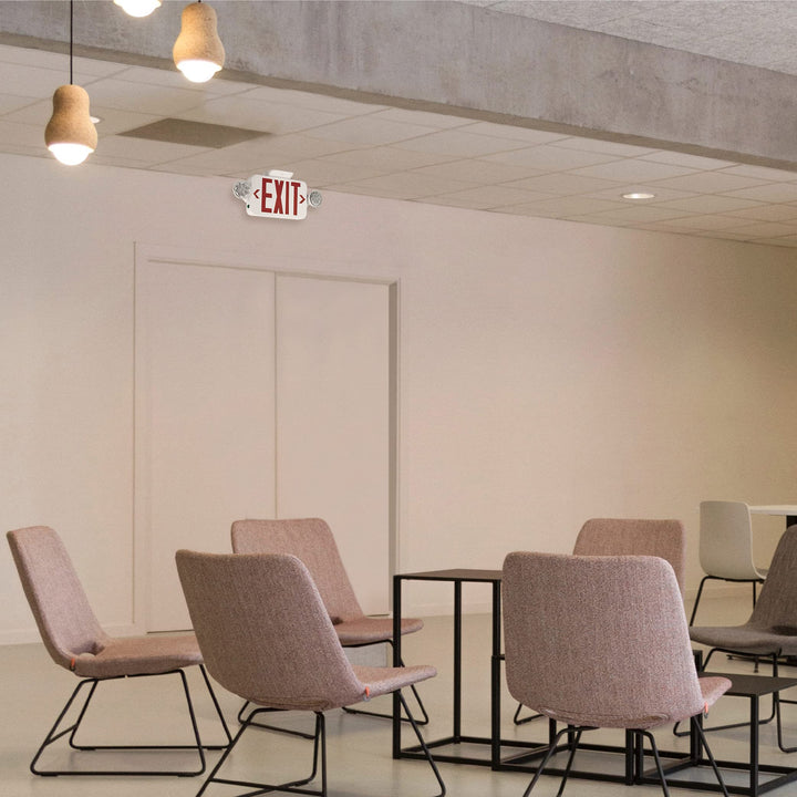 HUBBELL CCR Remote Compatible Combination Outdoor Emergency Light and Red Letter - Diamond Home USA