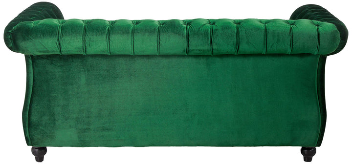 Christopher Knight Home Karen Traditional Chesterfield Loveseat Sofa Emerald and - Diamond Home USA