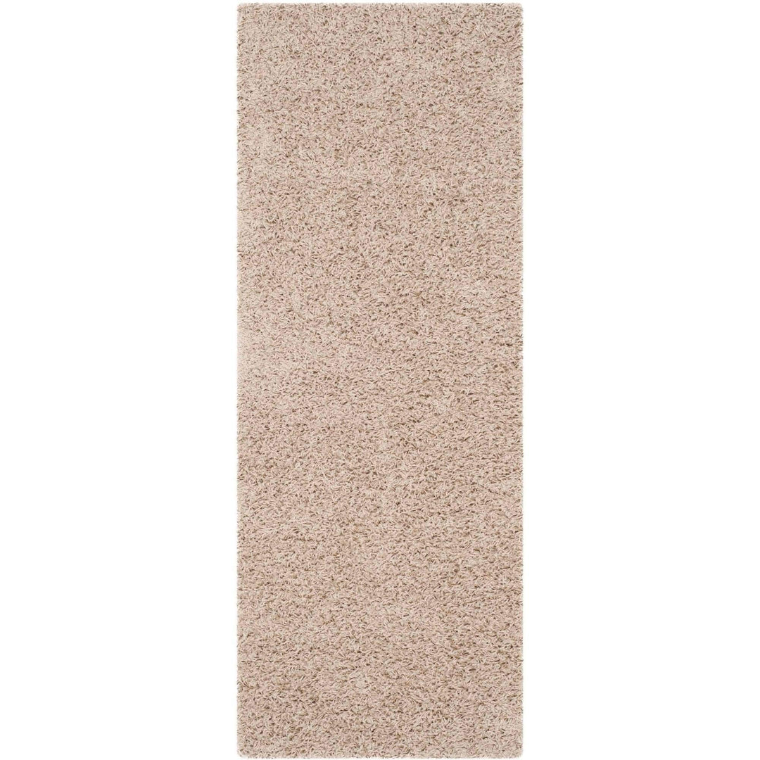 SAFAVIEH Athens Shag Collection Runner Rug - 2'3" x 6' Beige Non-Shedding & Easy - Diamond Home USA