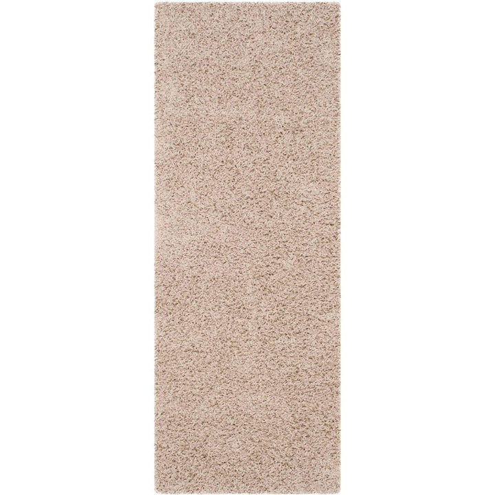 SAFAVIEH Athens Shag Collection Runner Rug - 2'3" x 6' Beige Non-Shedding & Easy - Diamond Home USA