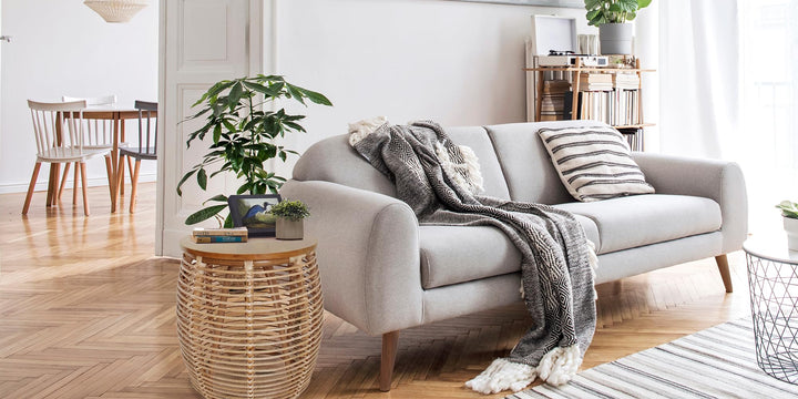 New Pacific Direct Iris Round Rattan End Table Honey Brown - Diamond Home USA