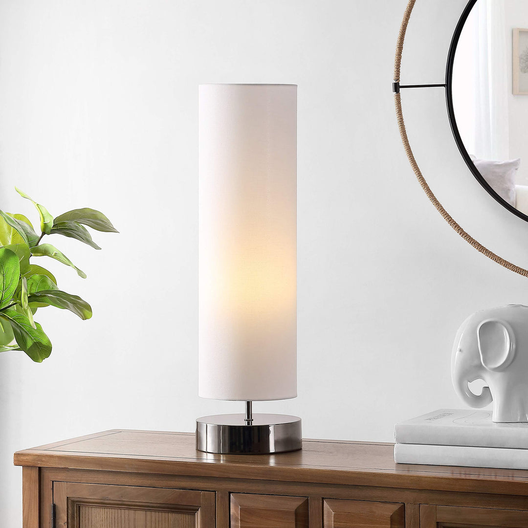 Lighting Wick White 26-inch Led Table Lamp 7.5" W X L 25.75" H Modern