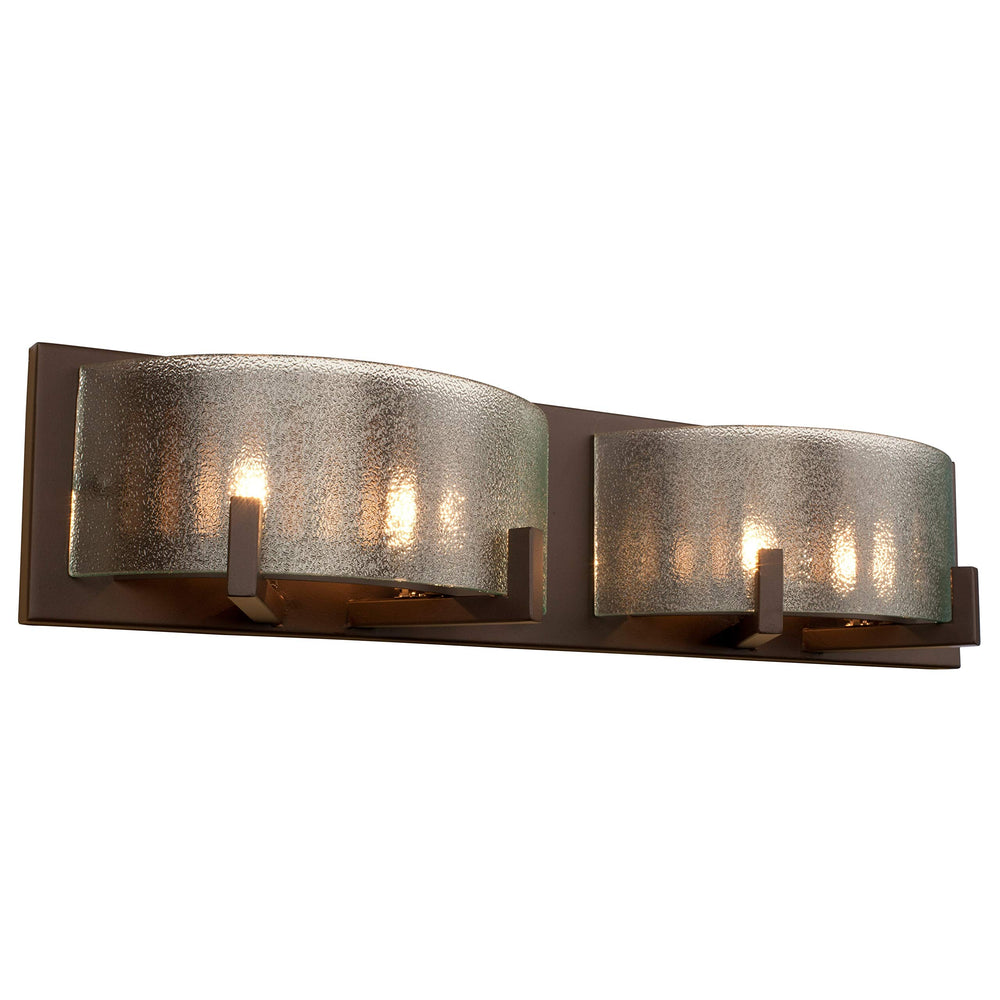 Firefly 4-light Industrial Bronze Bath Fixture Brown odern Contemporary Glass - Diamond Home USA