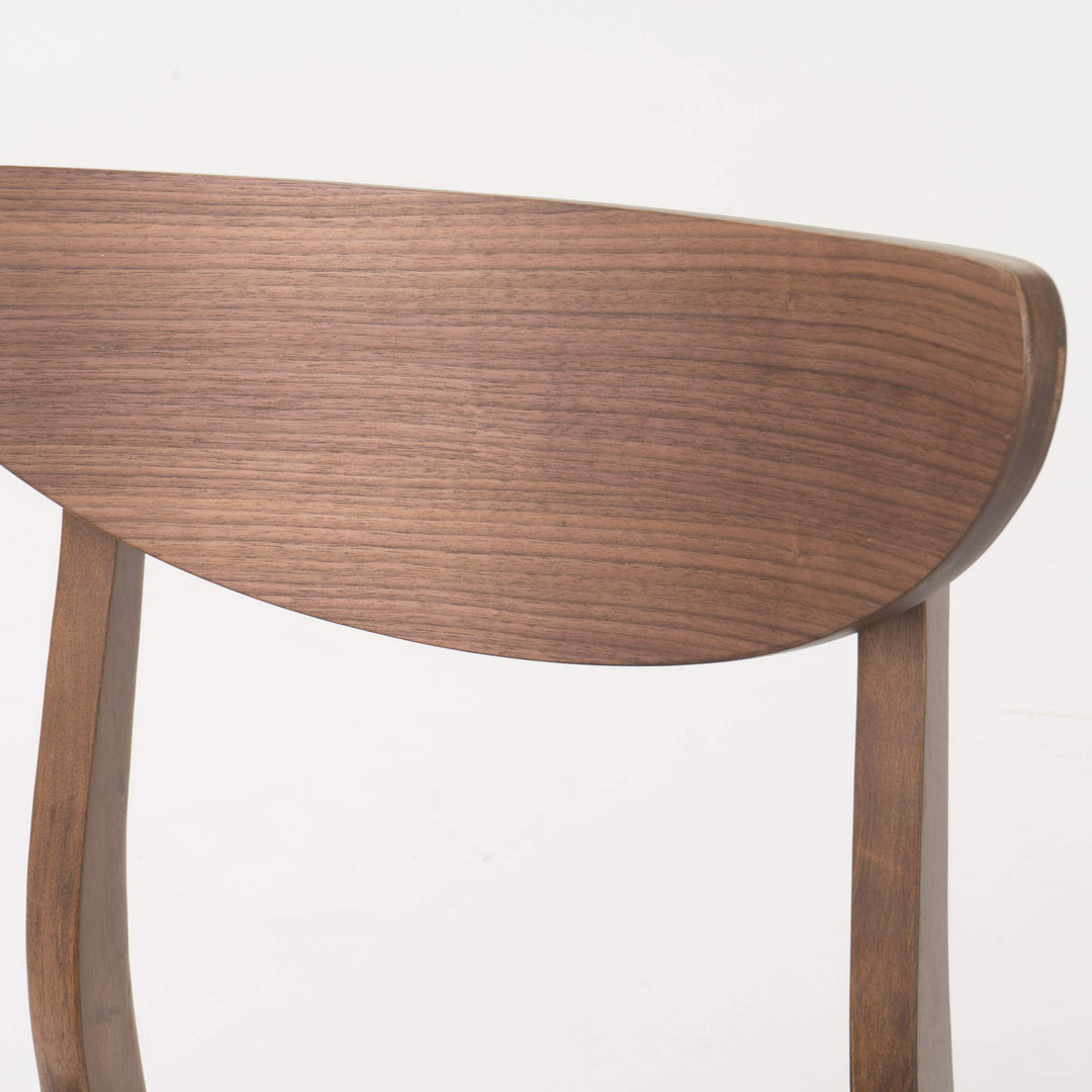 Christopher Knight Home Anise Leather / Walnut Dining Chairs 2-Pcs Set Dark - Diamond Home USA