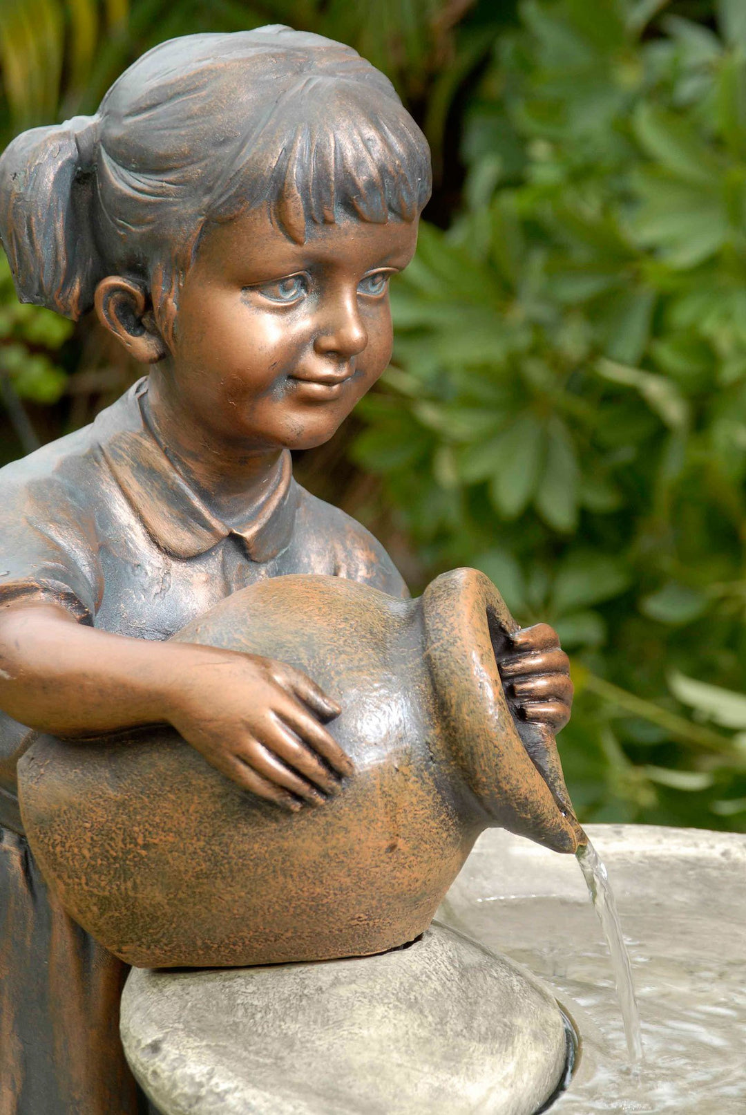 Jeco Versando Bird Bath Outdoor Water Fountain - Diamond Home USA