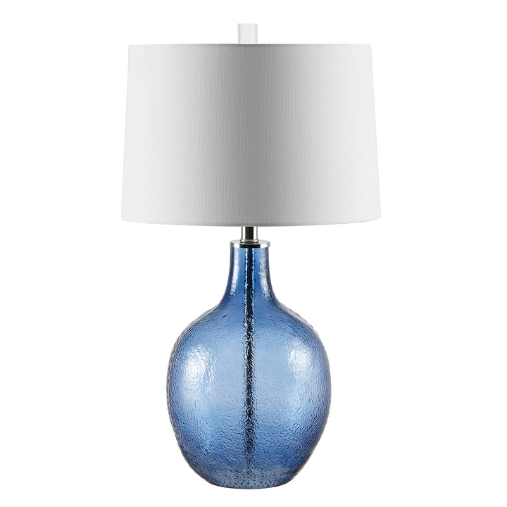 Safavieh Lighting Collection Nadine Blue Glass 26-inch Bedroom Living Room