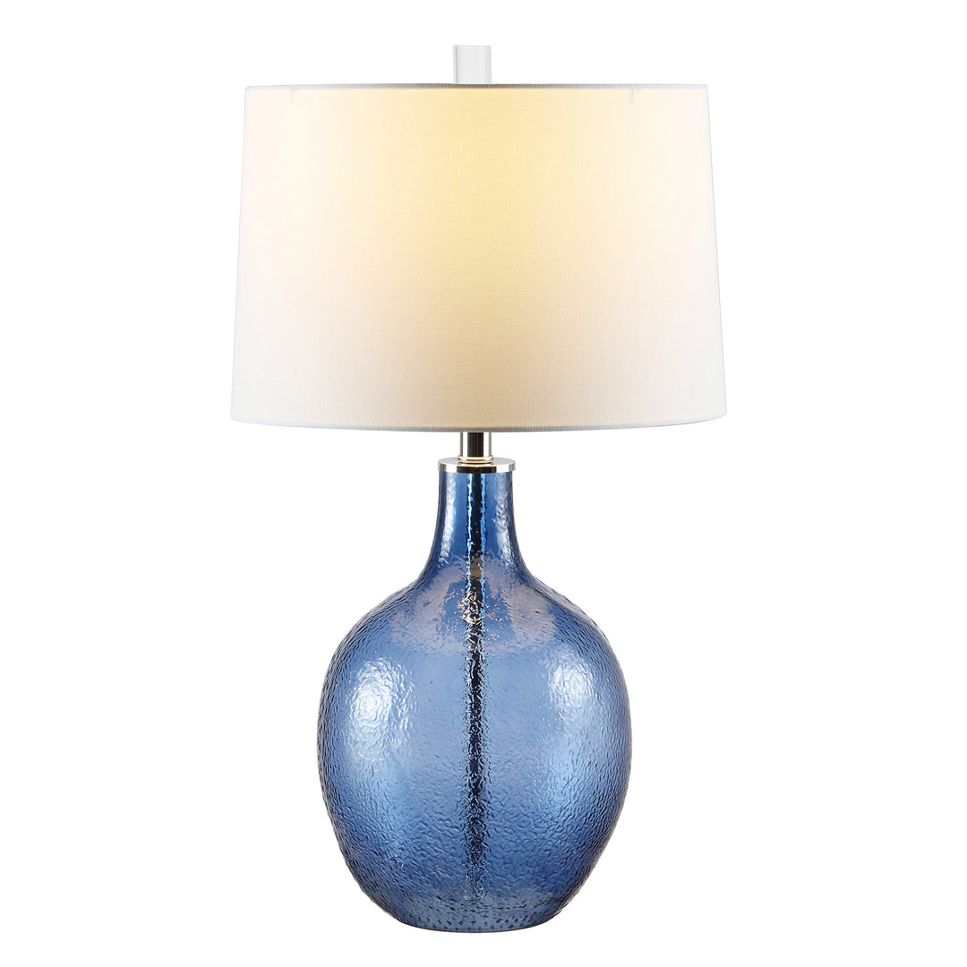Safavieh Lighting Collection Nadine Blue Glass 26-inch Bedroom Living Room - Diamond Home USA