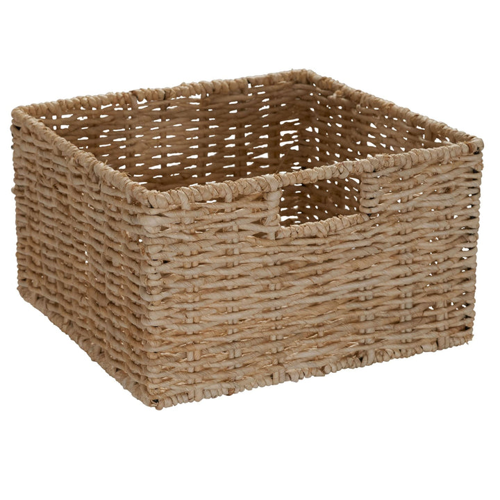 Whitewash 4-Basket Storage Tower Brown Beach Wicker-Rattan Painted - Diamond Home USA