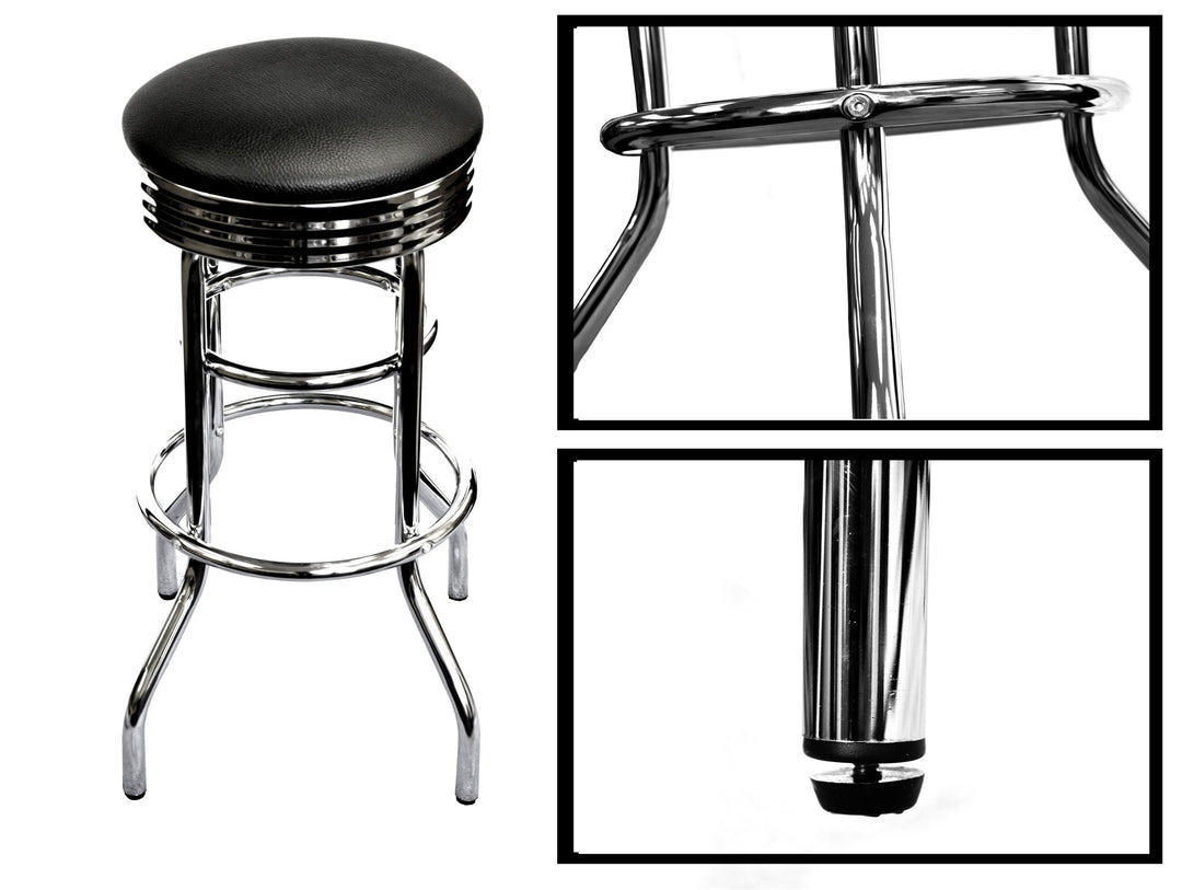 TRINITY Heavy Duty 30-Inch Swivel Bar Stool for Kitchen Counter Garage or - Diamond Home USA