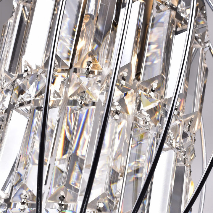 Hong Kong Best New Zhu Yuan Lighting Co. Argo 3Light Chrome SemiFlush Mount - Diamond Home USA