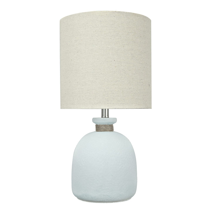 Aspen Creative 40141A 19 1/2" High Modern Glass Table Lamp Pale Blue Glass