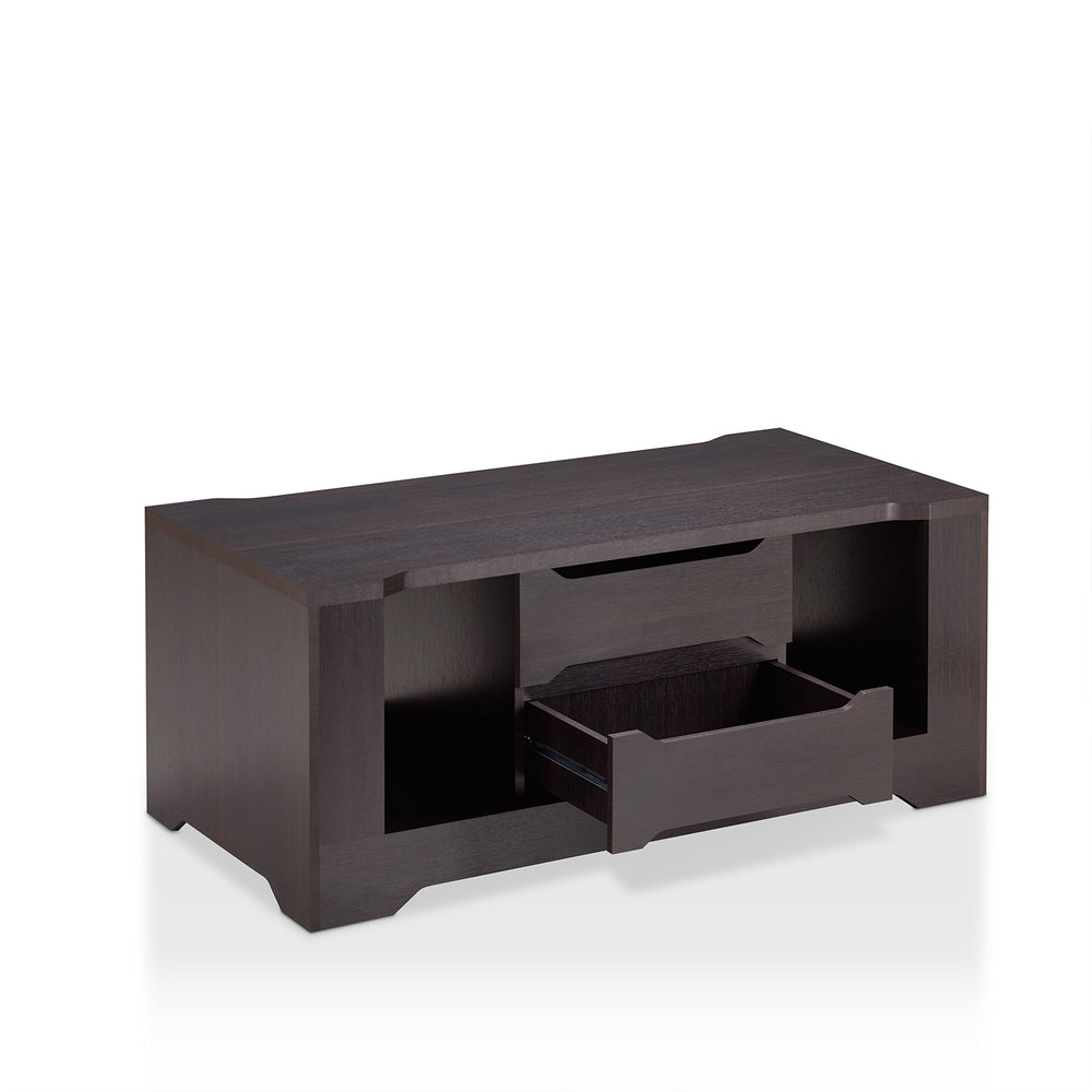 Furniture of America Schuber Contemporary Wood Coffee Table with 2-Drawer - Diamond Home USA