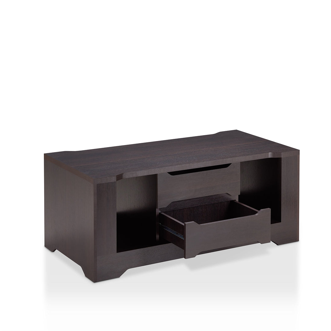 Furniture of America Schuber Contemporary Wood Coffee Table with 2-Drawer - Diamond Home USA
