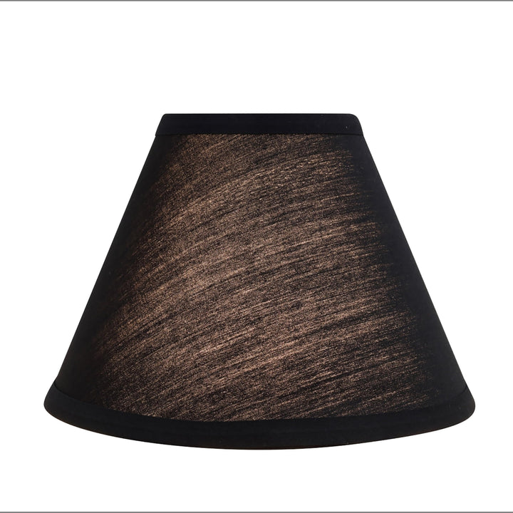 Black Hardback Empire Shape Uno Construction Lamp Shade (4" X 9" 6 1/2") - Diamond Home USA