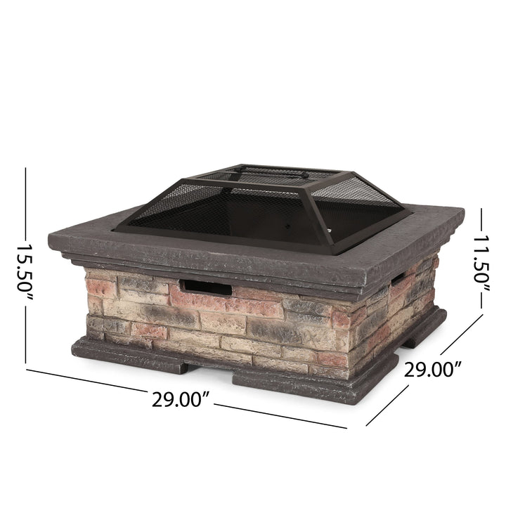 Christopher Knight Home Pickerel Fire Pit Stone - Diamond Home USA
