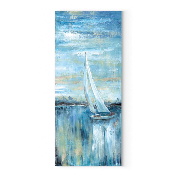 Wexford Home Nan 'Evening Bay III' Canvas Premium Gallery-Wrapped Wall Art 20x60 - Diamond Home USA