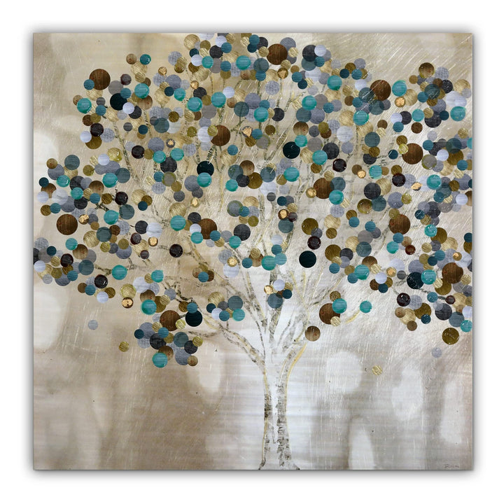 Wexford Home Katrina Craven 'A Teal Tree' Gallery-Wrapped Canvas Wall Art - Diamond Home USA