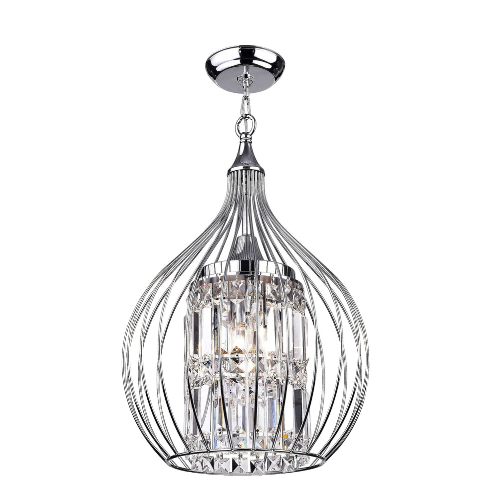 Hong Kong Best New Zhu Yuan Lighting Co. Argo 3Light Chrome SemiFlush Mount - Diamond Home USA