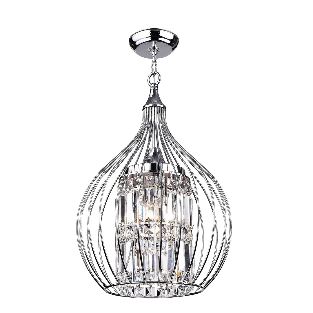 Hong Kong Best New Zhu Yuan Lighting Co. Argo 3Light Chrome SemiFlush Mount - Diamond Home USA