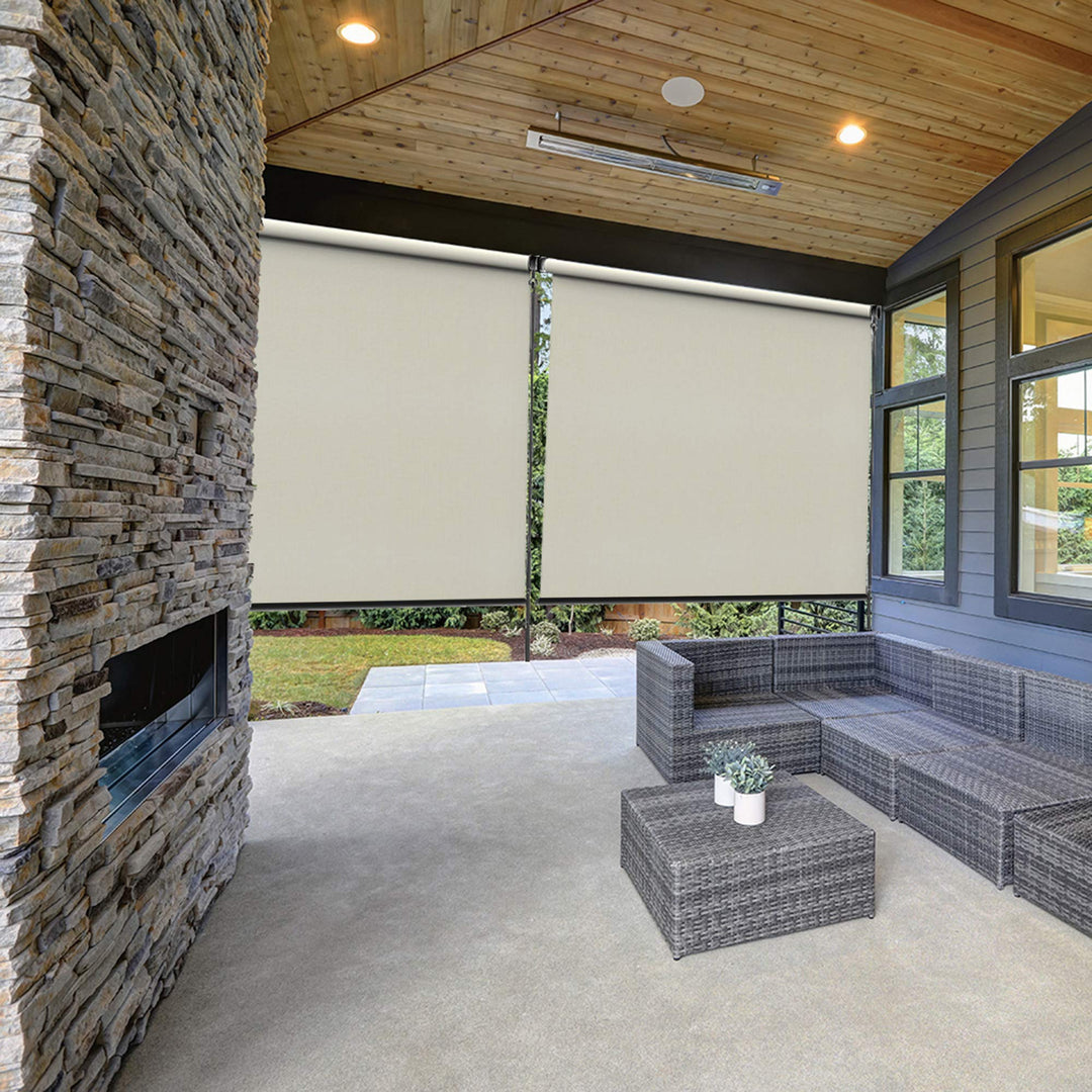 Radiance 0371572 Cordless Exterior Solar Shade Sand Dollar 72x72 - Diamond Home USA