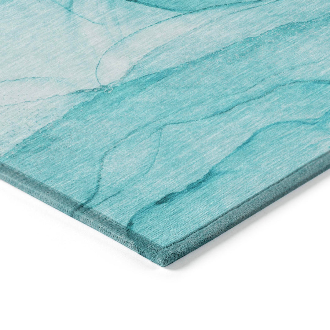 Addison Rugs Chantille ACN507 Teal 8' x 10 Indoor Outdoor Area Rug Stain - Diamond Home USA