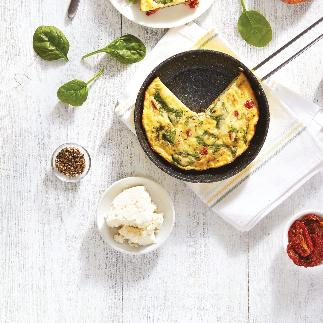 Starfrit The Rock 6.5" Fry Pan w/SS Handle Red 030242-006-0000 - Diamond Home USA