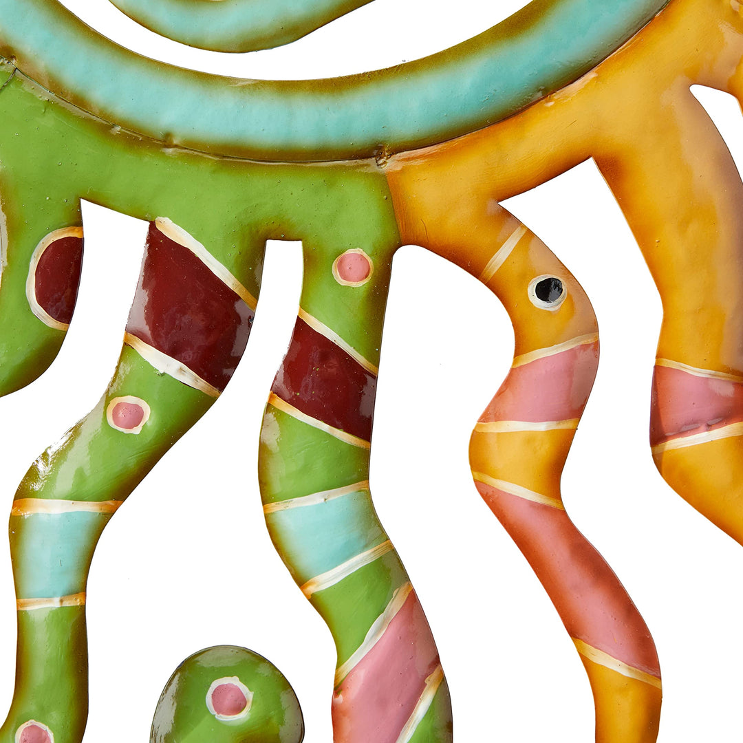 Multi Metal Traditional Sun Wall Color Multicolor Medium - Diamond Home USA