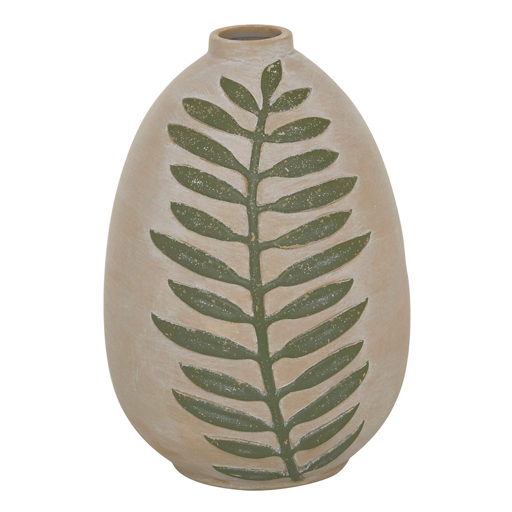 Tan Ceramic Natural Vase 10 X 7 10round Traditional - Diamond Home USA
